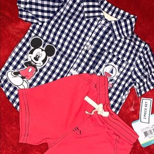 ‼️SOLD‼️ Baby Boys Mickey Mouse Short Set